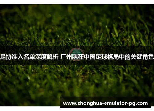 足协准入名单深度解析 广州队在中国足球格局中的关键角色